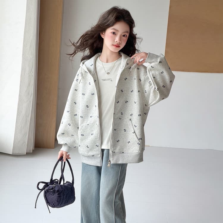 BOBBY ABLEY Вересковый серый Kids Толстовки - изображение 5