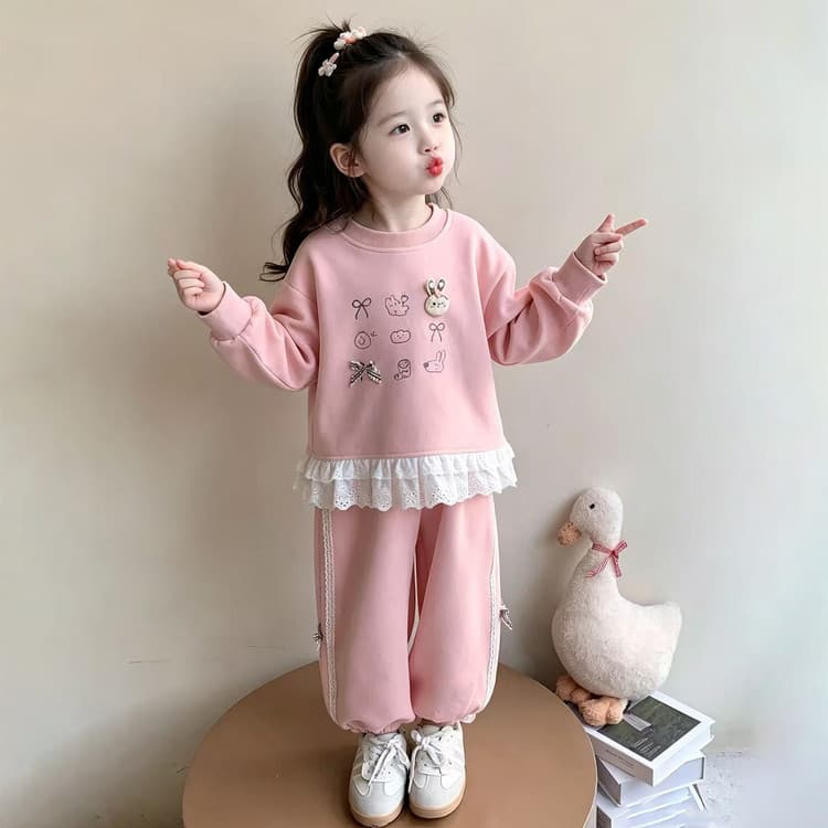 BOBBY ABLEY Розовый Kids Повседневные спортивные костюмы Наборы - изображение 4