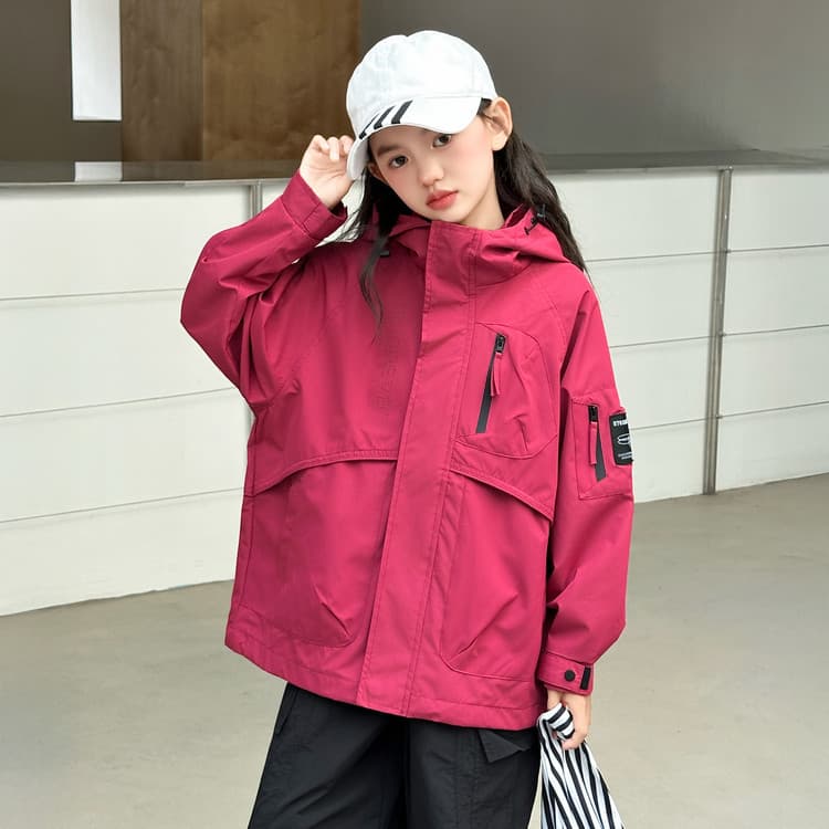 BOBBY ABLEY Утепленный Розово-красный Kids Куртки - изображение 2