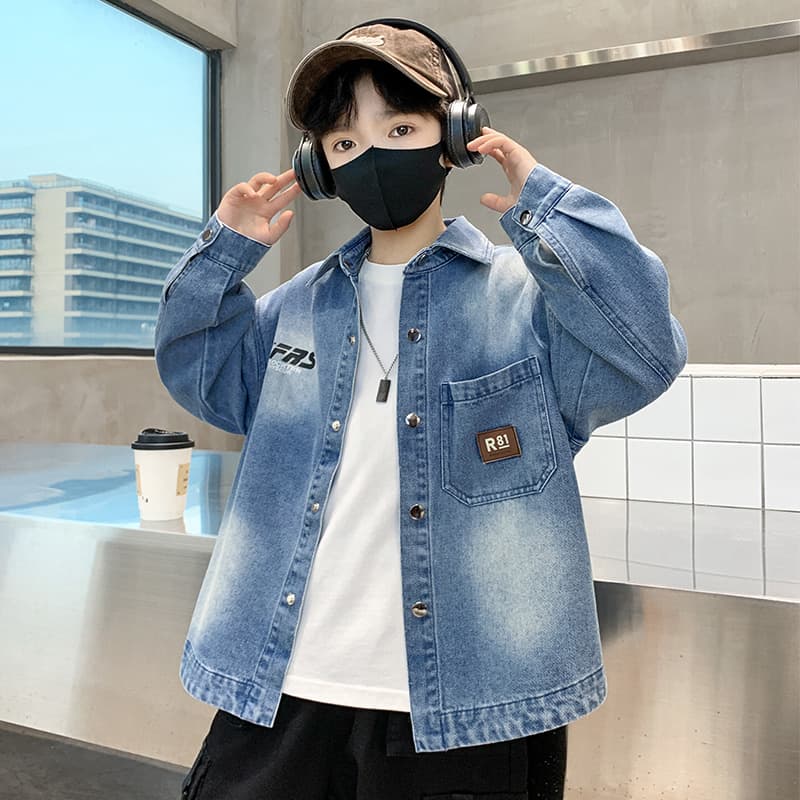 BOBBY ABLEY Синий Детские джинсовые рубашки - изображение 7