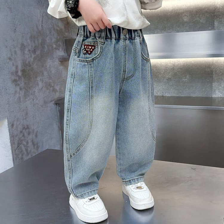 BOBBY ABLEY Светло-синий Kids Джинсы - изображение 5