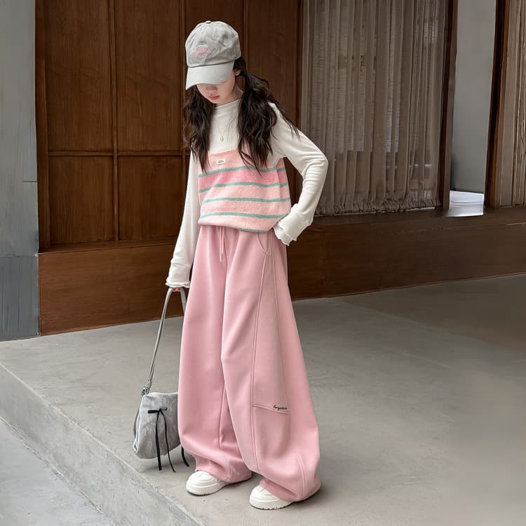 BOBBY ABLEY Полосы Майка Двухкомпонентный Набор Волшебных Цветов Kids Повседневный Спортивный Костюм Наборы - изображение 5