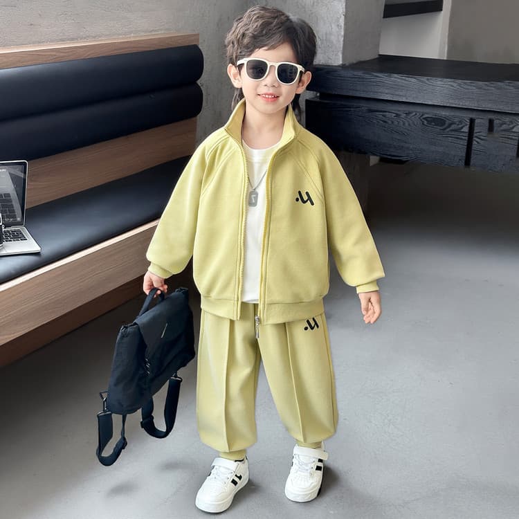 BOBBY ABLEY Зеленый желтый Kids Повседневные спортивные костюмы Наборы - изображение 7