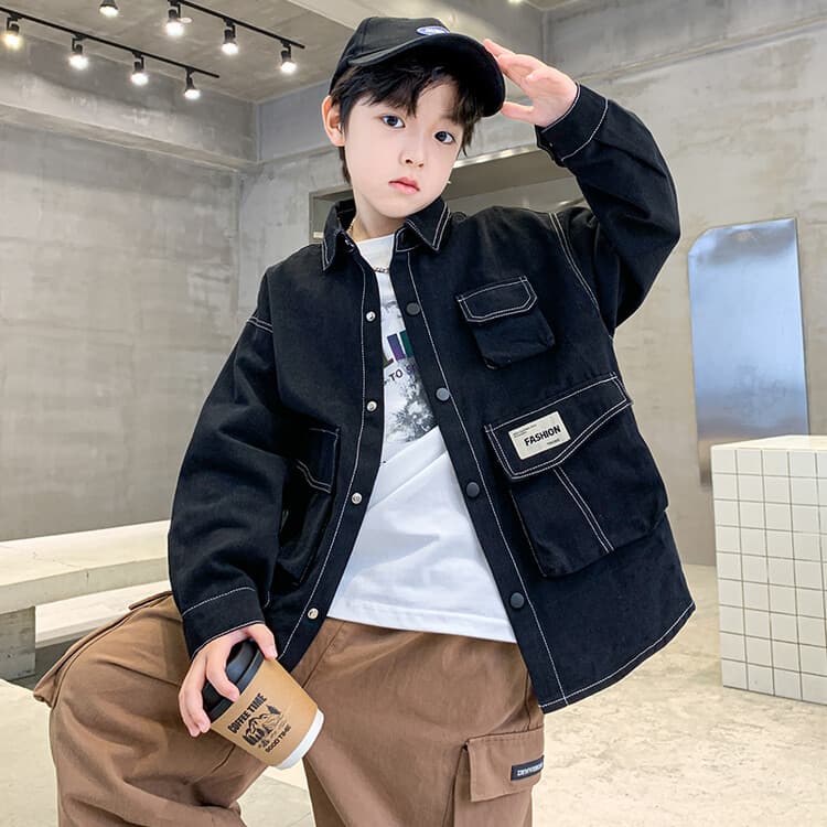 BOBBY ABLEY Черный Kids Повседневный Рубашки - изображение 7