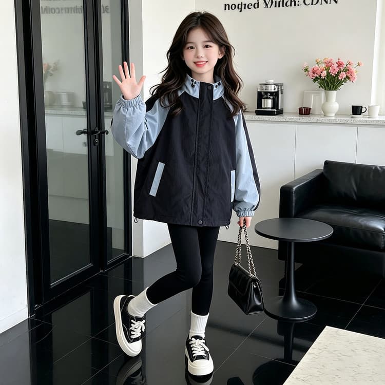BOBBY ABLEY Чёрно-синий Kids Куртки - изображение 5