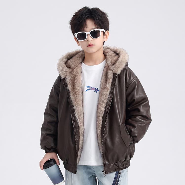 BOBBY ABLEY Кофе Kids Утеплённые куртки - изображение 5
