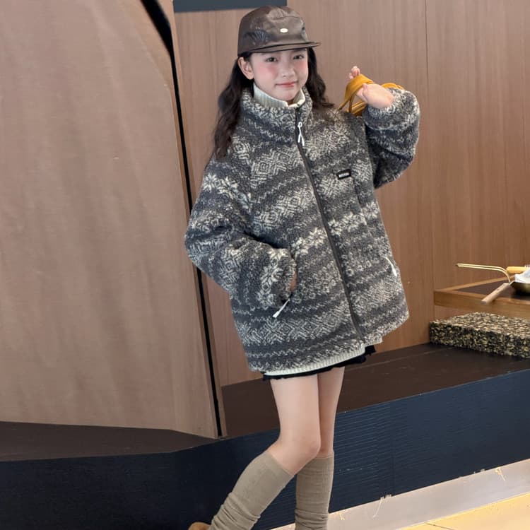 BOBBY ABLEY Серый Kids Утеплённые куртки - изображение 4