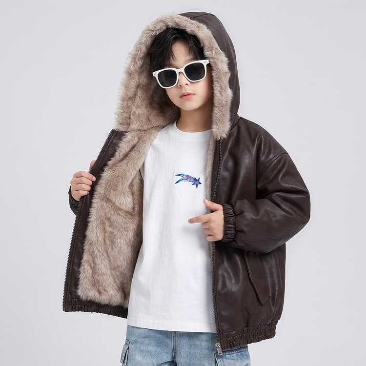 BOBBY ABLEY Кофе Kids Утеплённые куртки - изображение 4