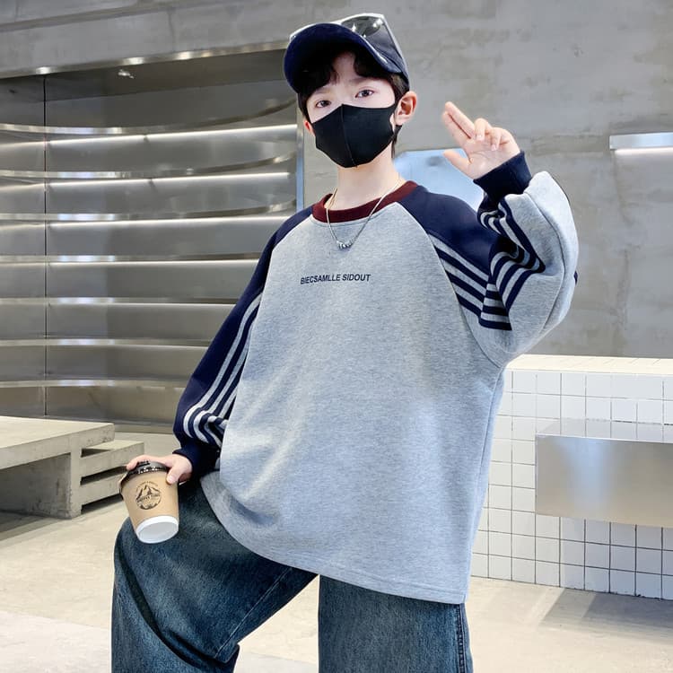 BOBBY ABLEY Серый Kids Толстовки - изображение 8