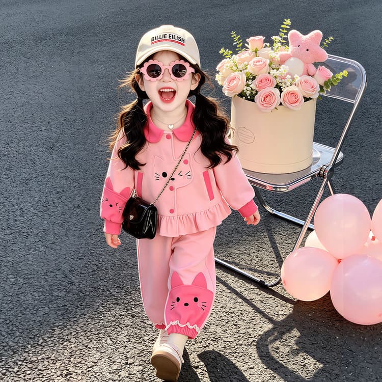 BOBBY ABLEY Розовый Kids Повседневные спортивные костюмы Наборы - изображение 2