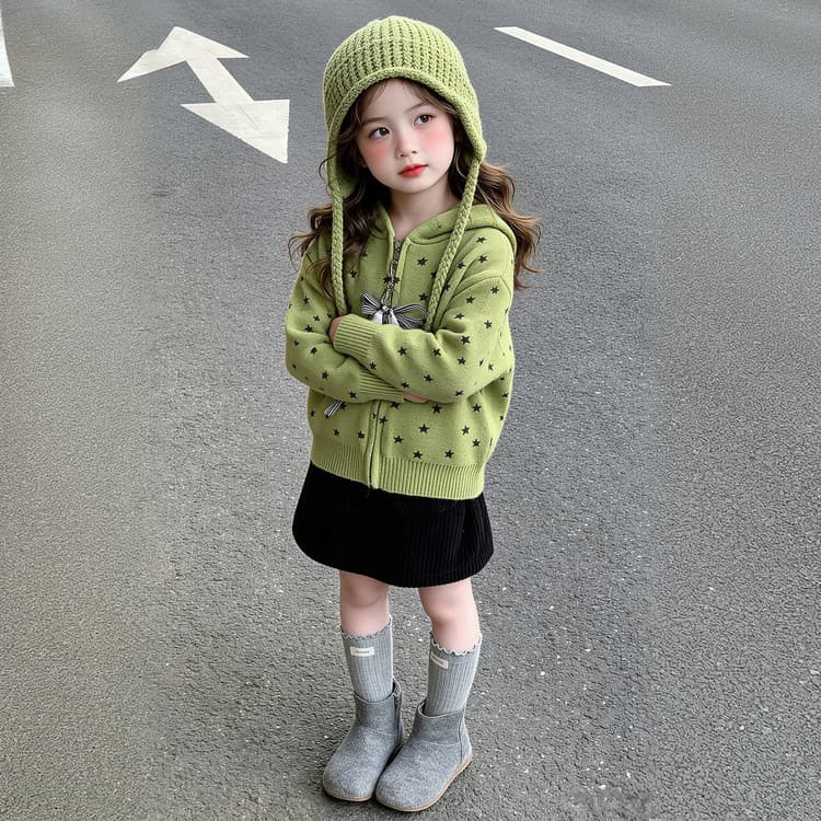 BOBBY ABLEY Зелёный Kids Свитеры - изображение 6