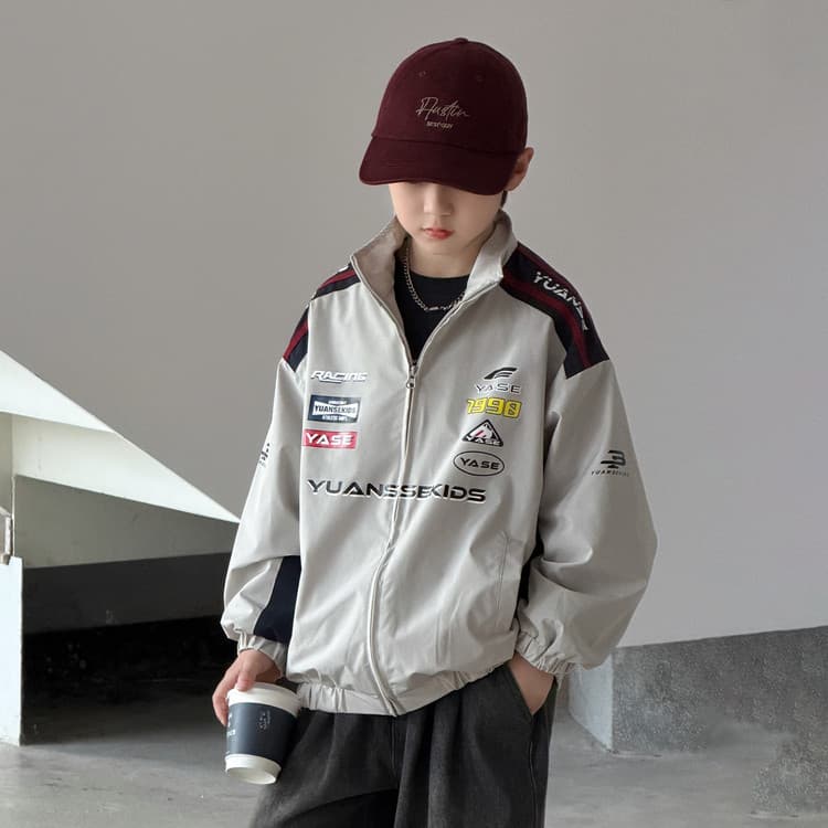 BOBBY ABLEY Абрикосовый серый Kids Куртки - изображение 4