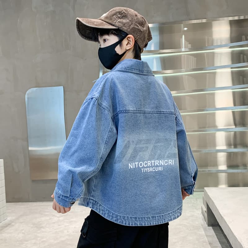 BOBBY ABLEY Синий Детские джинсовые рубашки - изображение 3