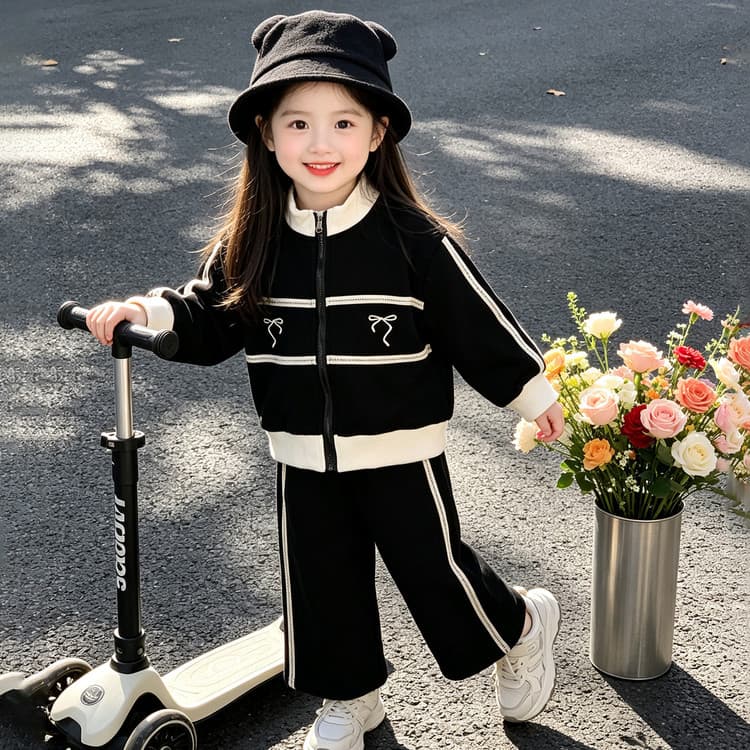 BOBBY ABLEY Черный Kids Повседневные спортивные костюмы Наборы - изображение 3