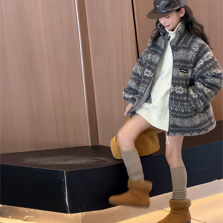 BOBBY ABLEY Серый Kids Утеплённые куртки - изображение 6