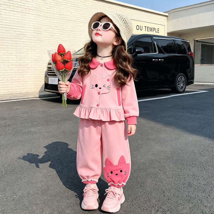 BOBBY ABLEY Розовый Kids Повседневные спортивные костюмы Наборы - изображение 4