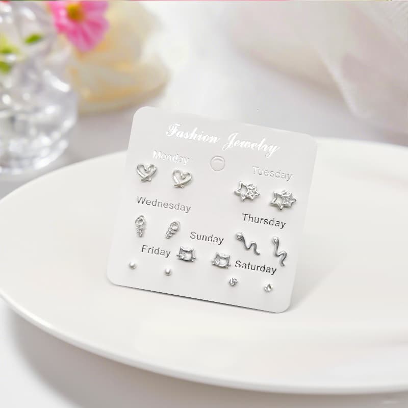 Серьги Inkopper Серьги-гвоздики из сплава женские - изображение 3