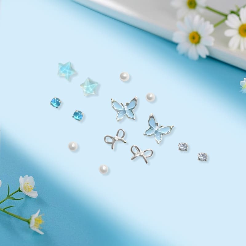 Серьги Inkopper Серьги-гвоздики из сплава женские - изображение 3