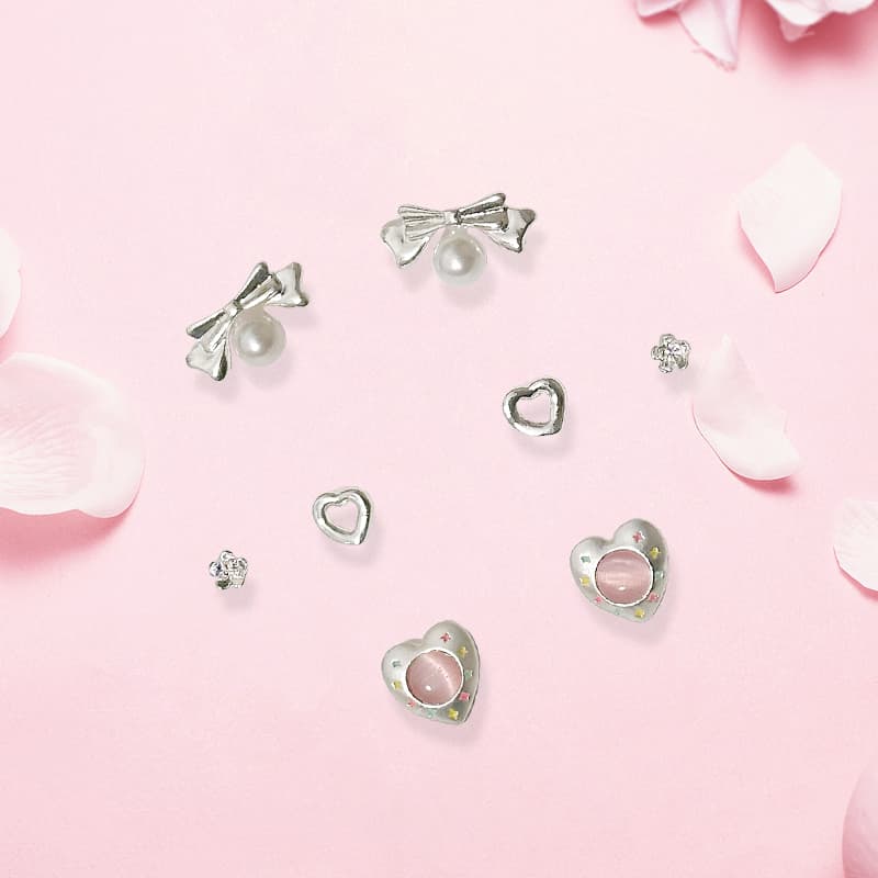 Серьги Inkopper Серьги-гвоздики из сплава женские - изображение 4