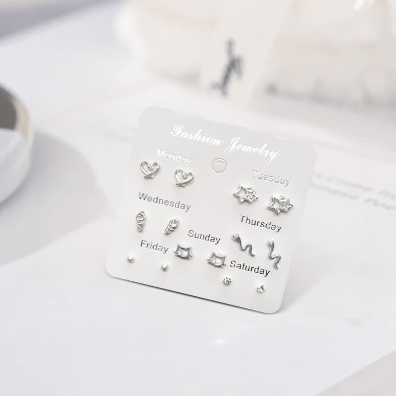 Серьги Inkopper Серьги-гвоздики из сплава женские - изображение 2