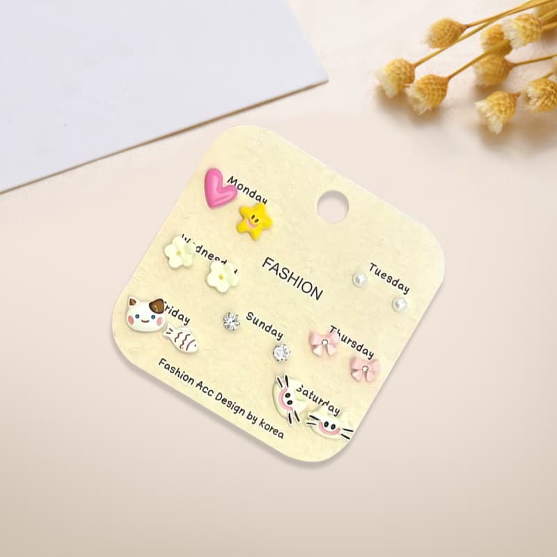 Серьги Inkopper Серьги-гвоздики из сплава женские - изображение 5