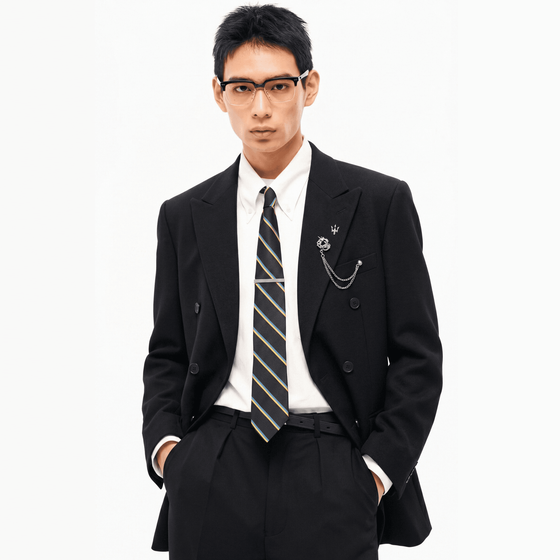 Maserati Black Unisex Classic Suits Мазерати Черный Унисекс Классические Костюмы - изображение 6