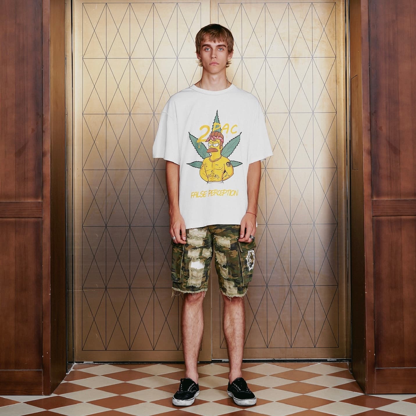 False Perception Boro Camo Shorts - изображение 3