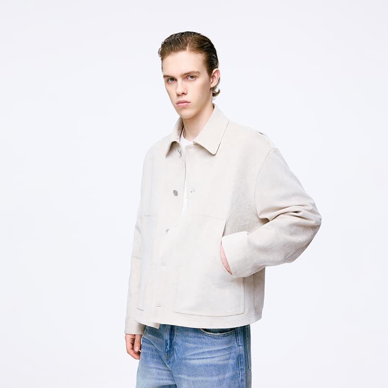 Куртка BONELESS Retro замша укороченный тренч с отложным воротником Cleanfit свободная куртка Унисекс - изображение 4