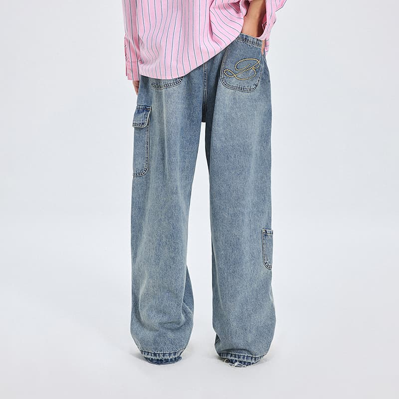 Штаны BONELESS Cut Wash Blue Unisex Jeans BONELESS Cut Промытый Синий Унисекс Джинсы - изображение 6