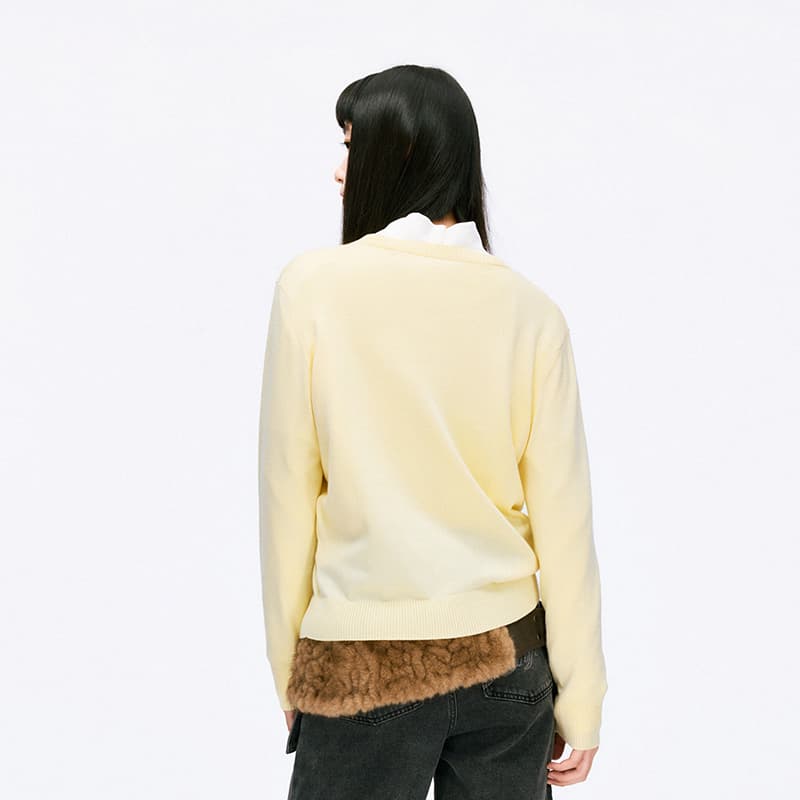 Кардиган BONELESS Cut Yellow Women's Sweaters - изображение 6