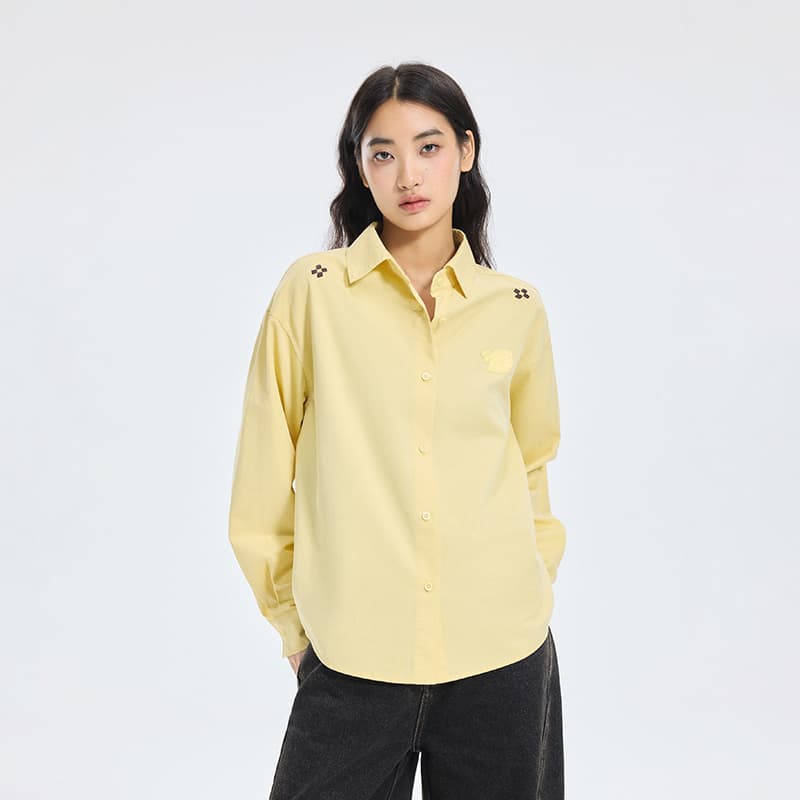 Блузка BONELESS Cut Light Yellow Women's Shirts - изображение 4