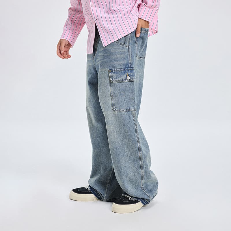 Штаны BONELESS Cut Wash Blue Unisex Jeans BONELESS Cut Промытый Синий Унисекс Джинсы - изображение 5