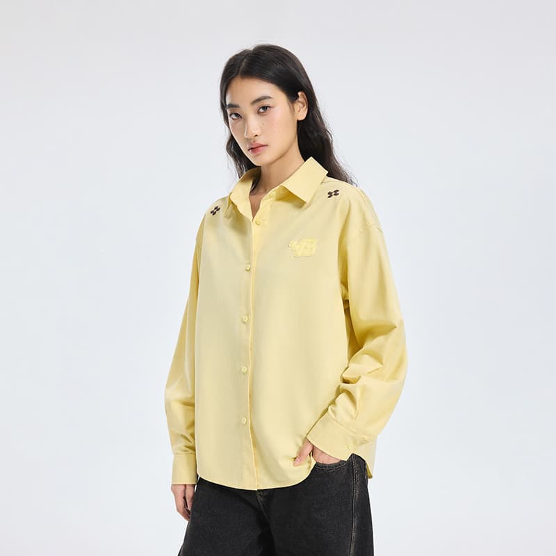 Блузка BONELESS Cut Light Yellow Women's Shirts - изображение 6