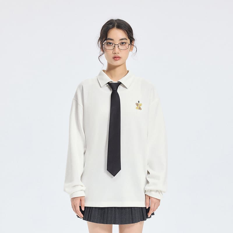 Поло BONELESS Cut No-Show Ecru Unisex Polo - изображение 5