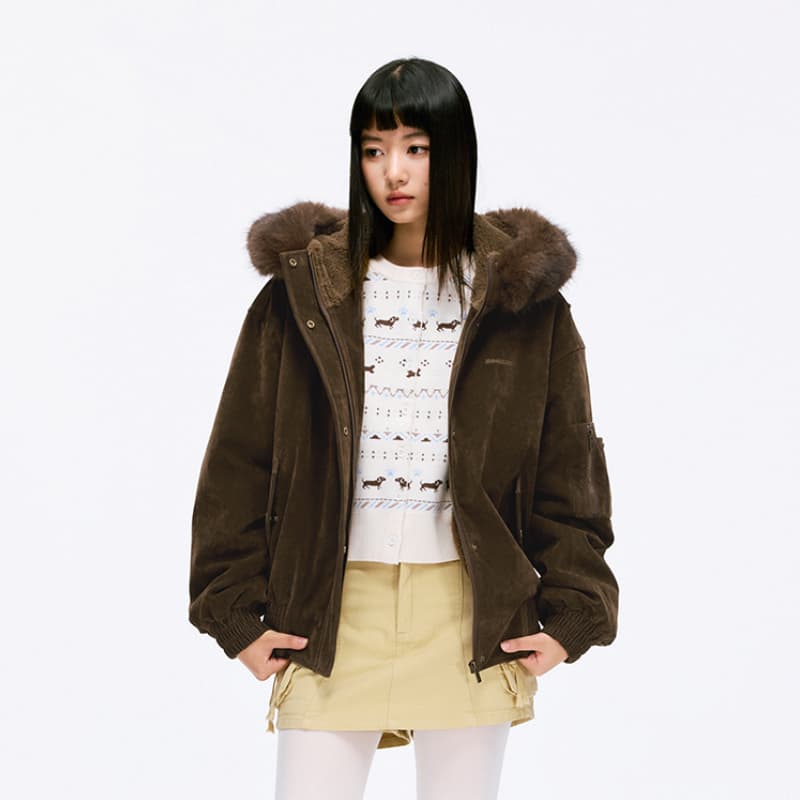 Куртка BONELESS Cut Dark Coffee Women's Jackets - изображение 4