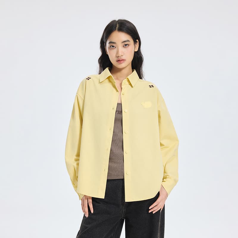 Блузка BONELESS Cut Light Yellow Women's Shirts - изображение 5