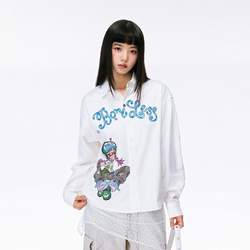 Рубашка BONELESS Cut No-Seam Ecru Unisex Shirts BONELESS Cut Безшовные Рубашки Унисекс - изображение 3