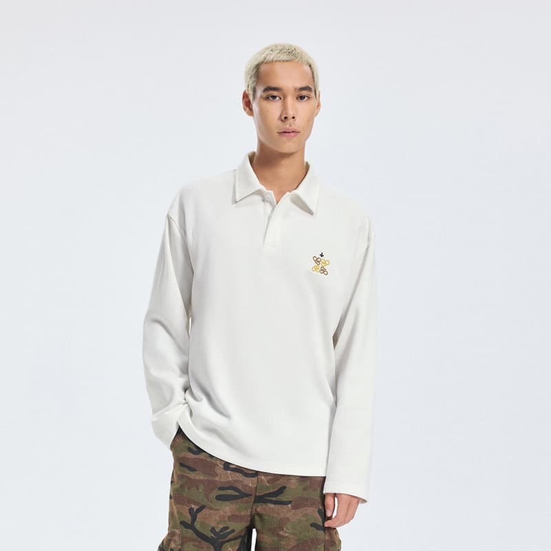 Поло BONELESS Cut No-Show Ecru Unisex Polo - изображение 3