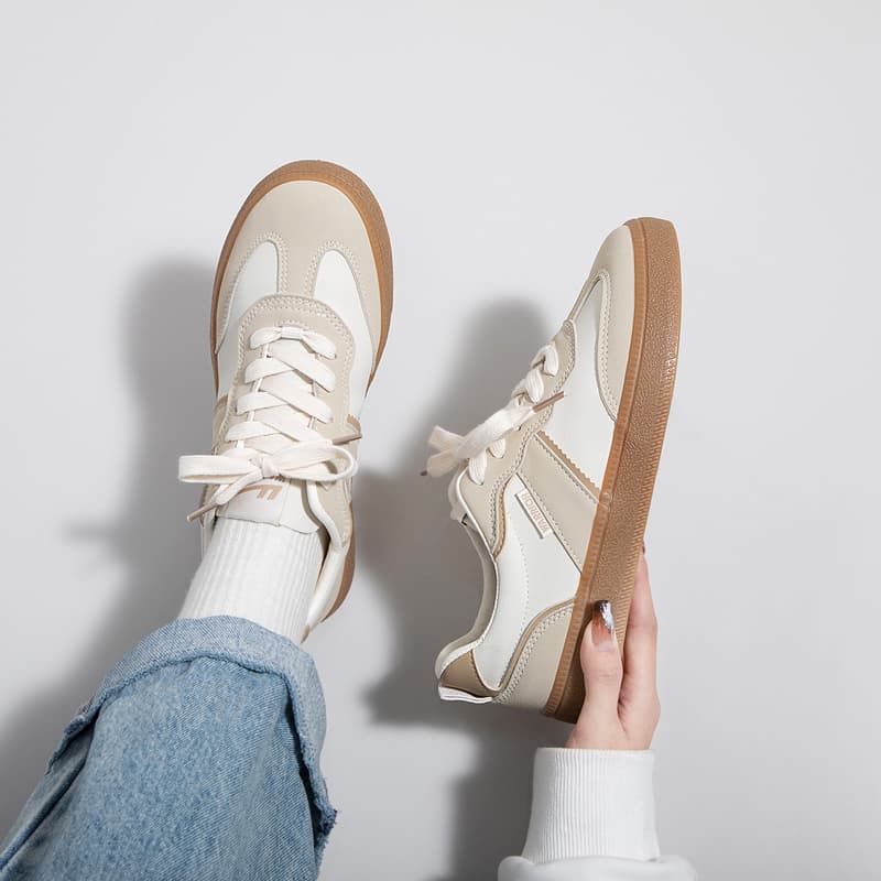 Кроссовки Warrior Retro Low-Top Beige Coffee - изображение 8