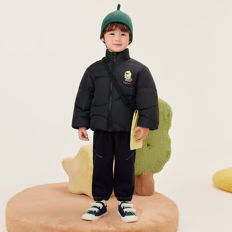 B.Duck Пуховик Черный Детский для детей 3-7 лет - изображение 8