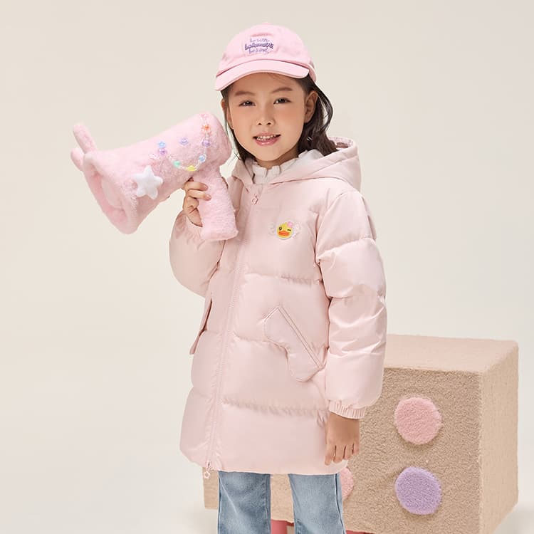 B.Duck Пуховик Розовый для детей 3-7 лет - изображение 7