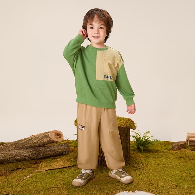 B.Duck Толстовка Горохово-Зеленый для Детей Возраст 3-7 Лет - изображение 8