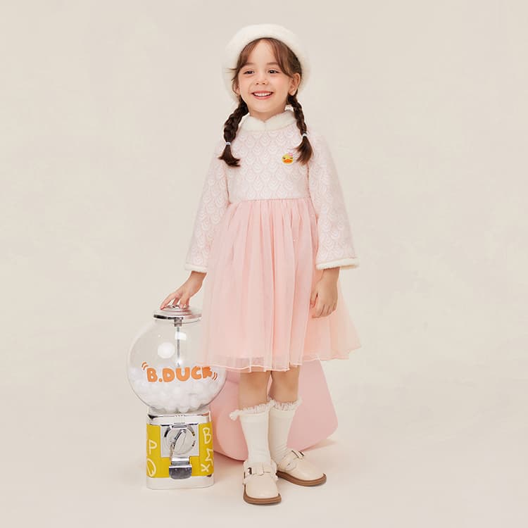 B.Duck Платье Розовое Детское для Возраста 3-7 Лет - изображение 8