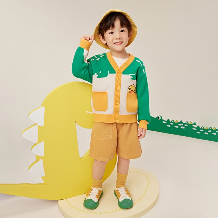 B.Duck Свитер Зеленый Детский Возраст 3-7 Лет - изображение 8
