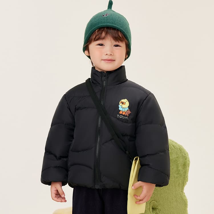 B.Duck Пуховик Черный Детский для детей 3-7 лет - изображение 3