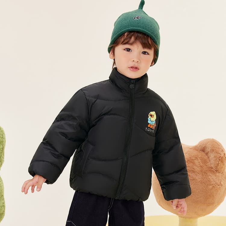 B.Duck Пуховик Черный Детский для детей 3-7 лет - изображение 7