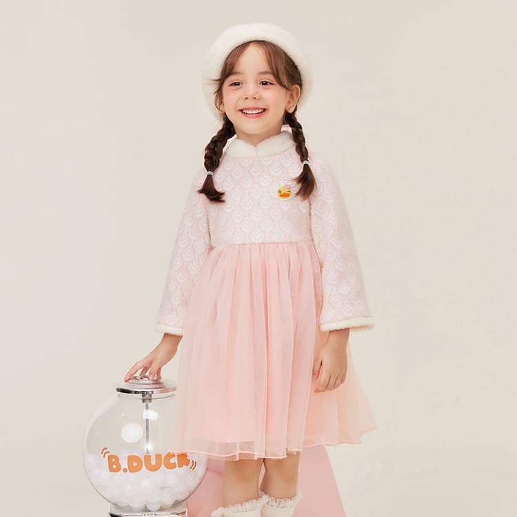 B.Duck Платье Розовое Детское для Возраста 3-7 Лет - изображение 4