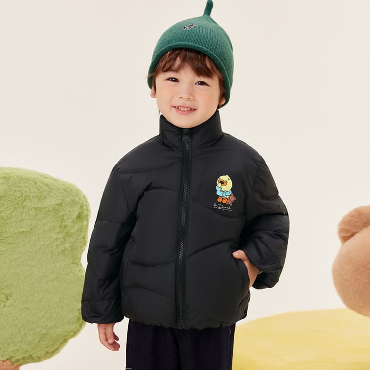 B.Duck Пуховик Черный Детский для детей 3-7 лет - изображение 6