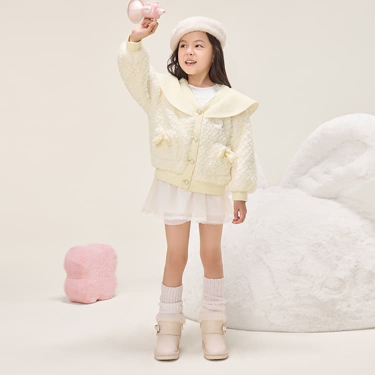 B.Duck Топ Светло-бежевый Белый для детей 3-7 лет - изображение 8