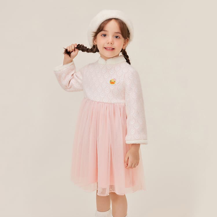 B.Duck Платье Розовое Детское для Возраста 3-7 Лет - изображение 3